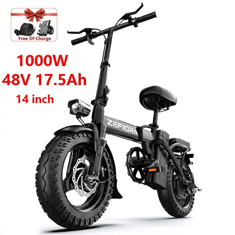 Cheap 14 20 inch Electric fat bike 1000w 2000w 30-50MPH 30-60Miles Adjustable front brake seat,For Cycling Electric Bicycle
