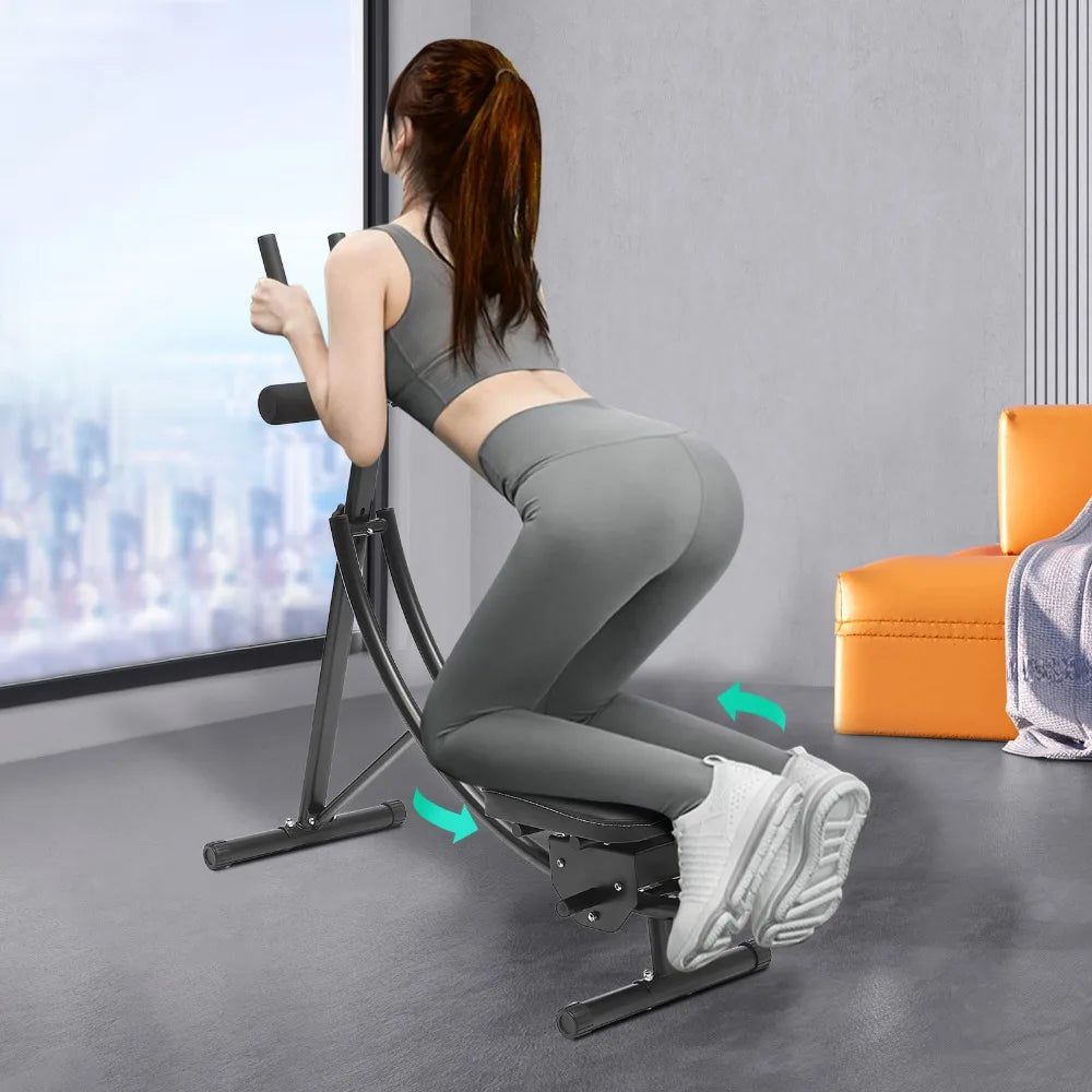 Ab Workout Equipment Ab Machine for Home Gym Foldable Core Abdominal Exercise Machine Adjustable Full Body Workout Equipment