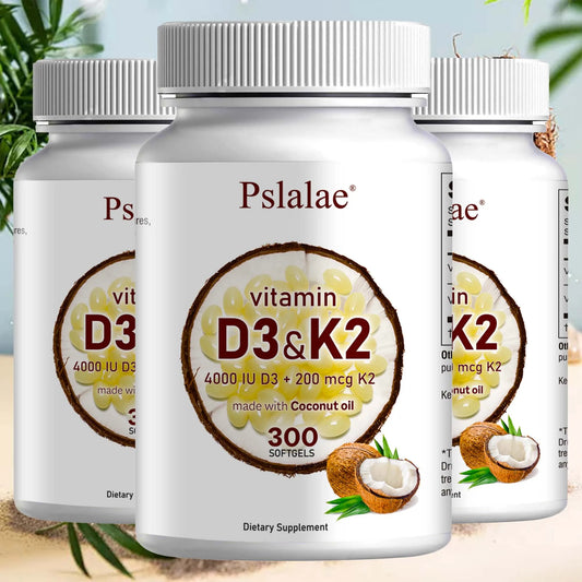 Boost your daily wellness with a precise blend of vitamin D3 and vitamin K2 in easy-to-swallow softgels.