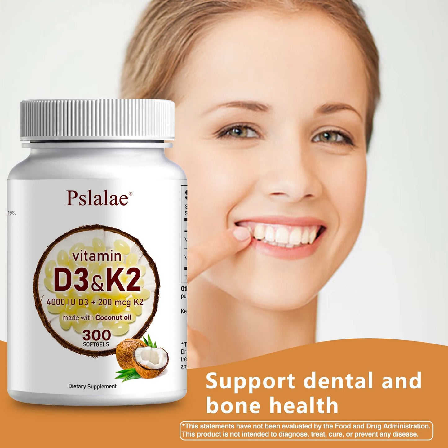 Boost your daily wellness with a precise blend of vitamin D3 and vitamin K2 in easy-to-swallow softgels.