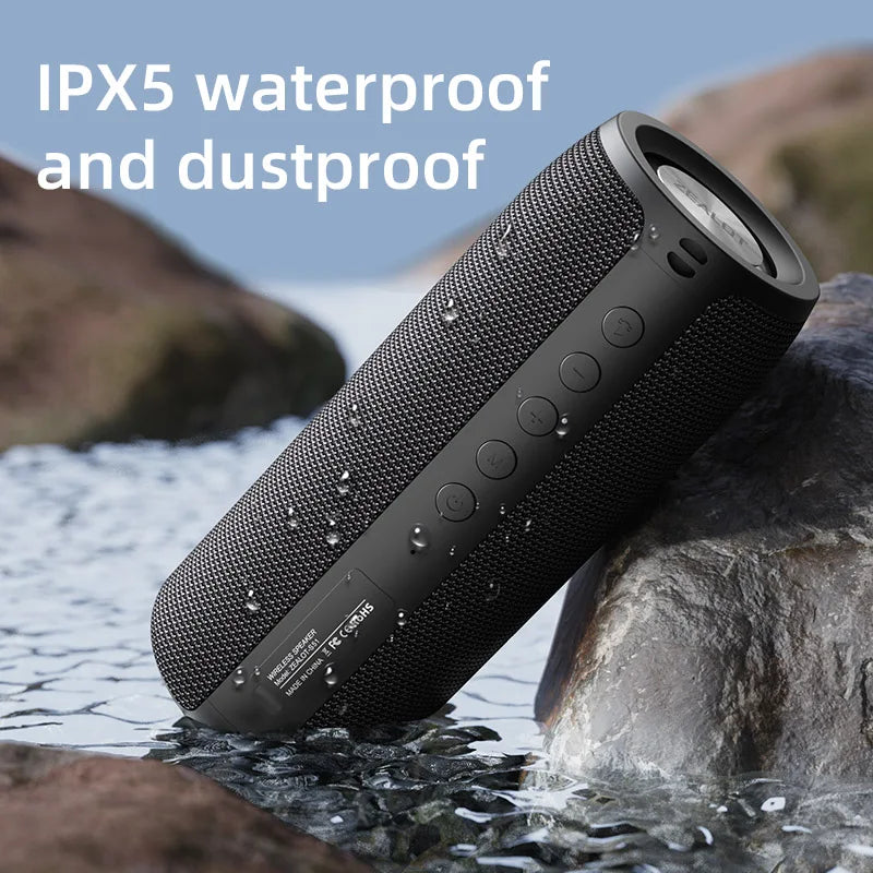 Zealot-S51 Protable Bluetooth Speaker Enhanced Bass Portable Speaker with 12H Playtime,  IPX5 Waterproof for Camping
