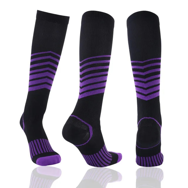 Running Men Women Compression Socks For Football Anti Fatigue Pain Relief 20-30 Mmhg Black Compression Socks Fit Sport Socks2026