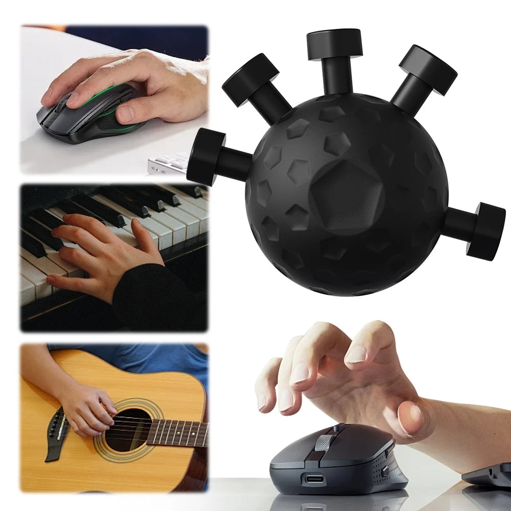 Hand Strength Exerciser Ergonomic Hand Ball Gripper Exerciser Anti Slip Finger Exerciser Trainer Rock Climbing Fitness Equipment