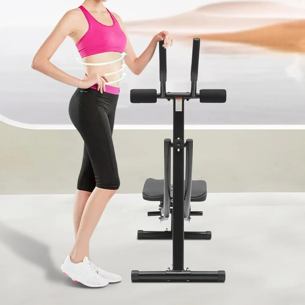 Ab Workout Equipment Ab Machine for Home Gym Foldable Core Abdominal Exercise Machine Adjustable Full Body Workout Equipment
