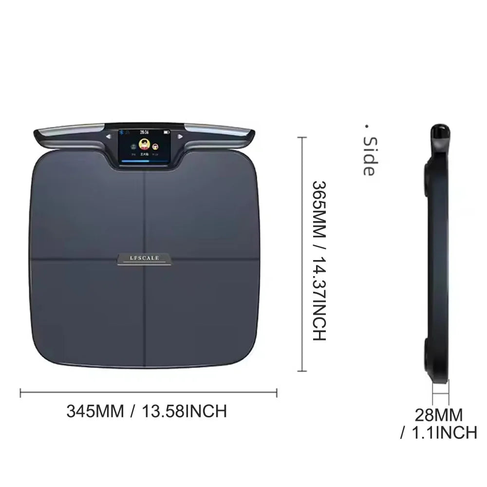 Digital Bathroom Scale for Body Weight, Body Fat, BMI 28 Measurements, Innovative 8-Electrode Smart Scales FSA&HSA Eligible