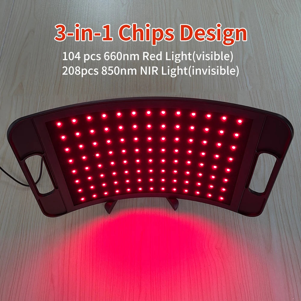 Red Light Lamp For Face and Body Home Use 660nm 850nm Near Infrared Light Panel Device with Adjustable Stand with Timer