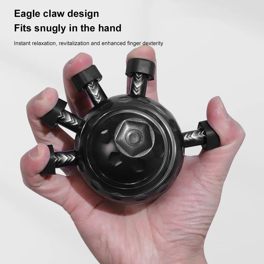 Hand Strength Exerciser Ergonomic Hand Ball Gripper Exerciser Anti Slip Finger Exerciser Trainer Rock Climbing Fitness Equipment