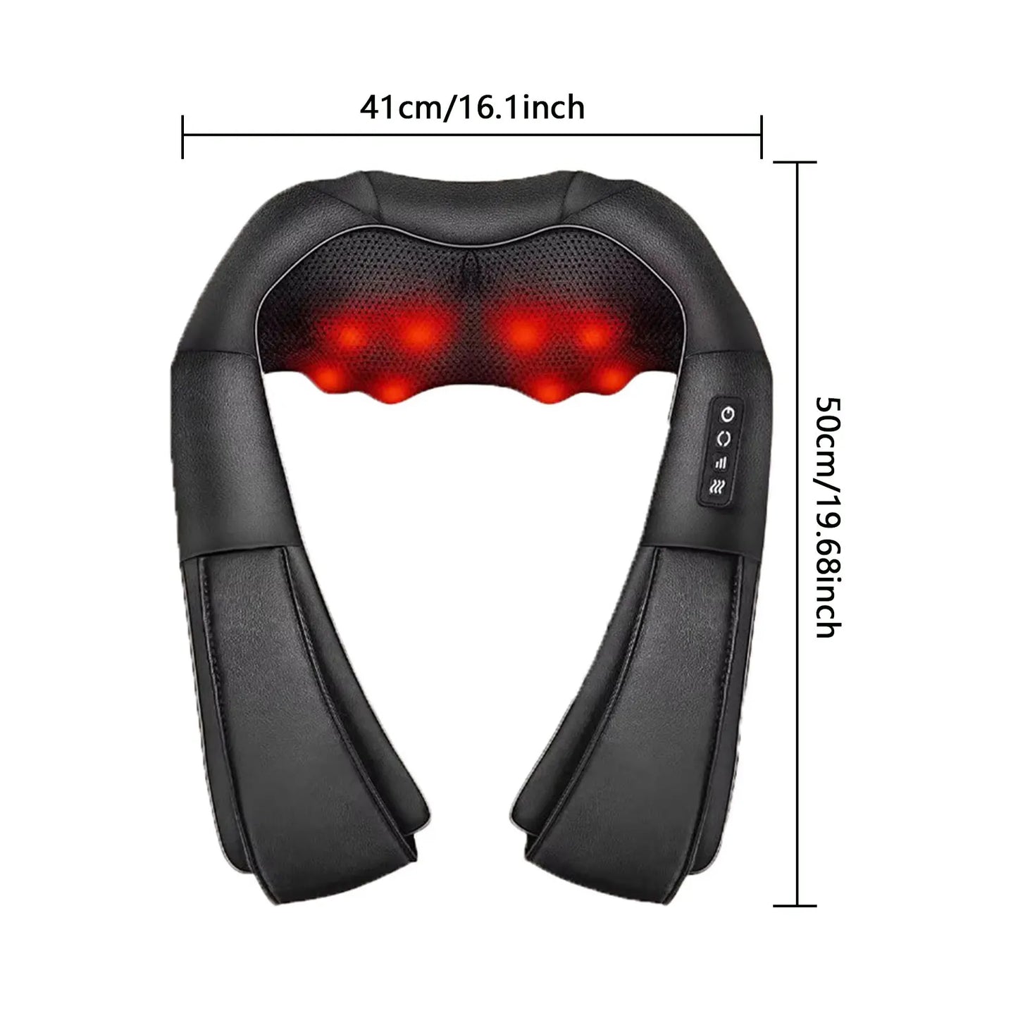 Electric heating massager, heating point neck and shoulder massager, neck, back, shoulders, waist, legs, feet and muscles deep k
