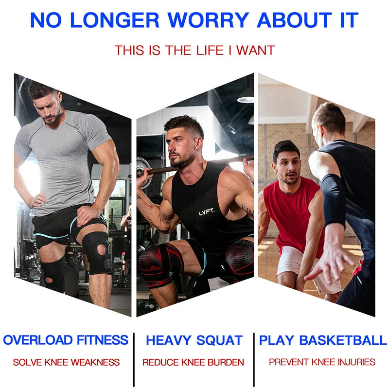 GOUNOD 1P Adjustable Hinged Knee Brace Knee Support Wrap for Meniscus Tear Patellar Tendon Support, Pain Relief Strains, Sprains