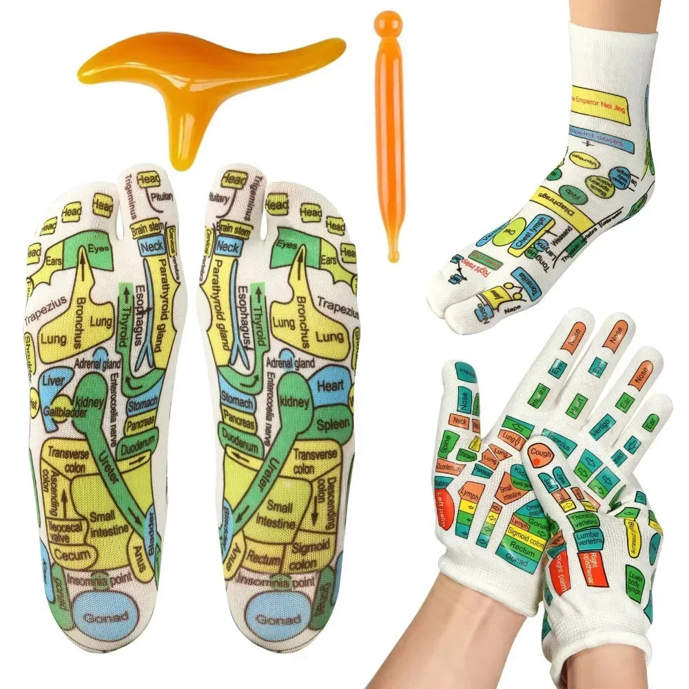 Relieve tired feet and restore daily energy with these acupressure reflexology socks designed to deliver spa-like relief from the moment you slip them on, perfect for recovery after long workdays or travel sessions.