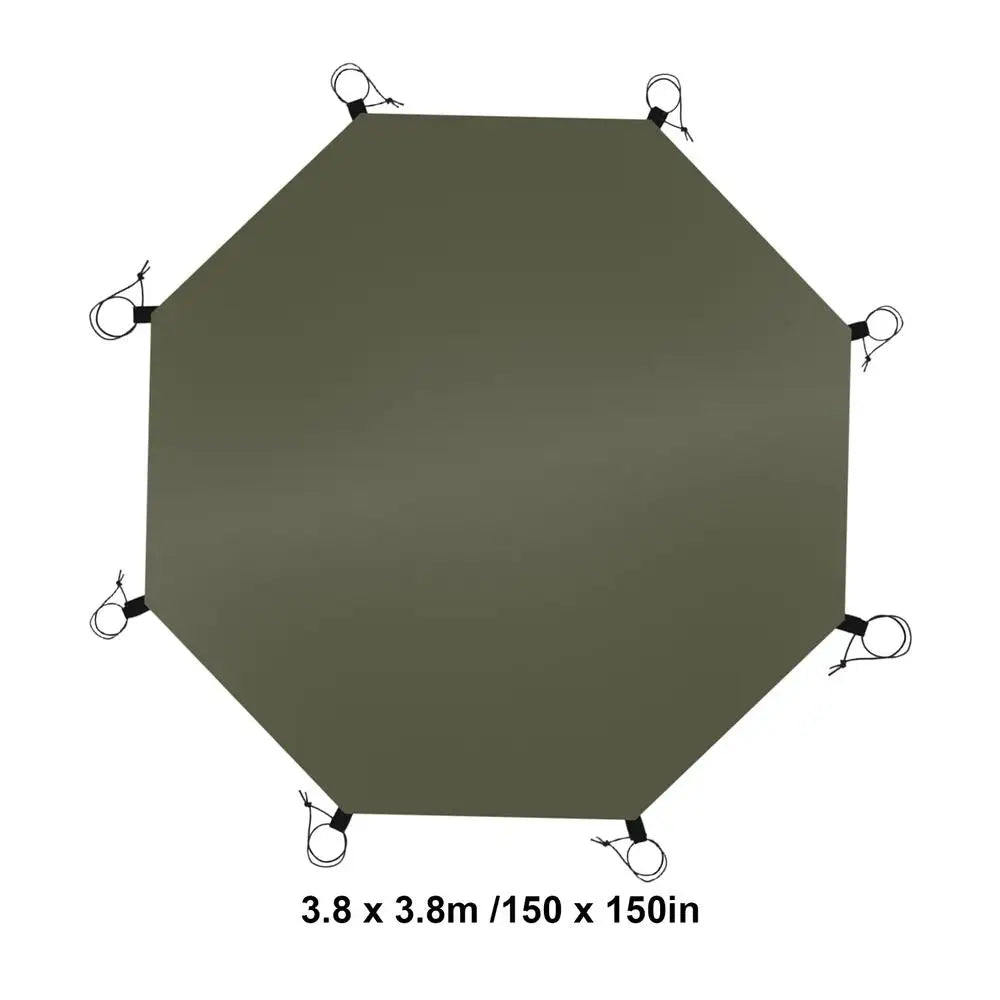 Ground Sheet Mat Waterproof Camping Tarp Octagonal Outdoor Waterproof Camping Tent Mat for Camping Picnics Playground Hiking