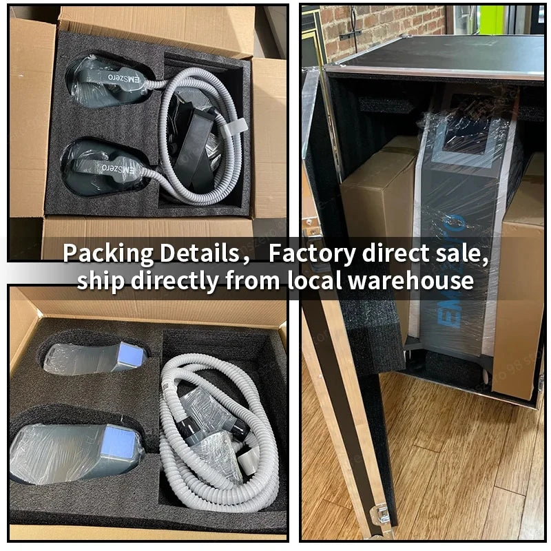 Transform your silhouette with the TAIXL EMSzero NEO 6500W RF machine, delivering powerful Hi EMT treatment for fat burning and skin tightening.