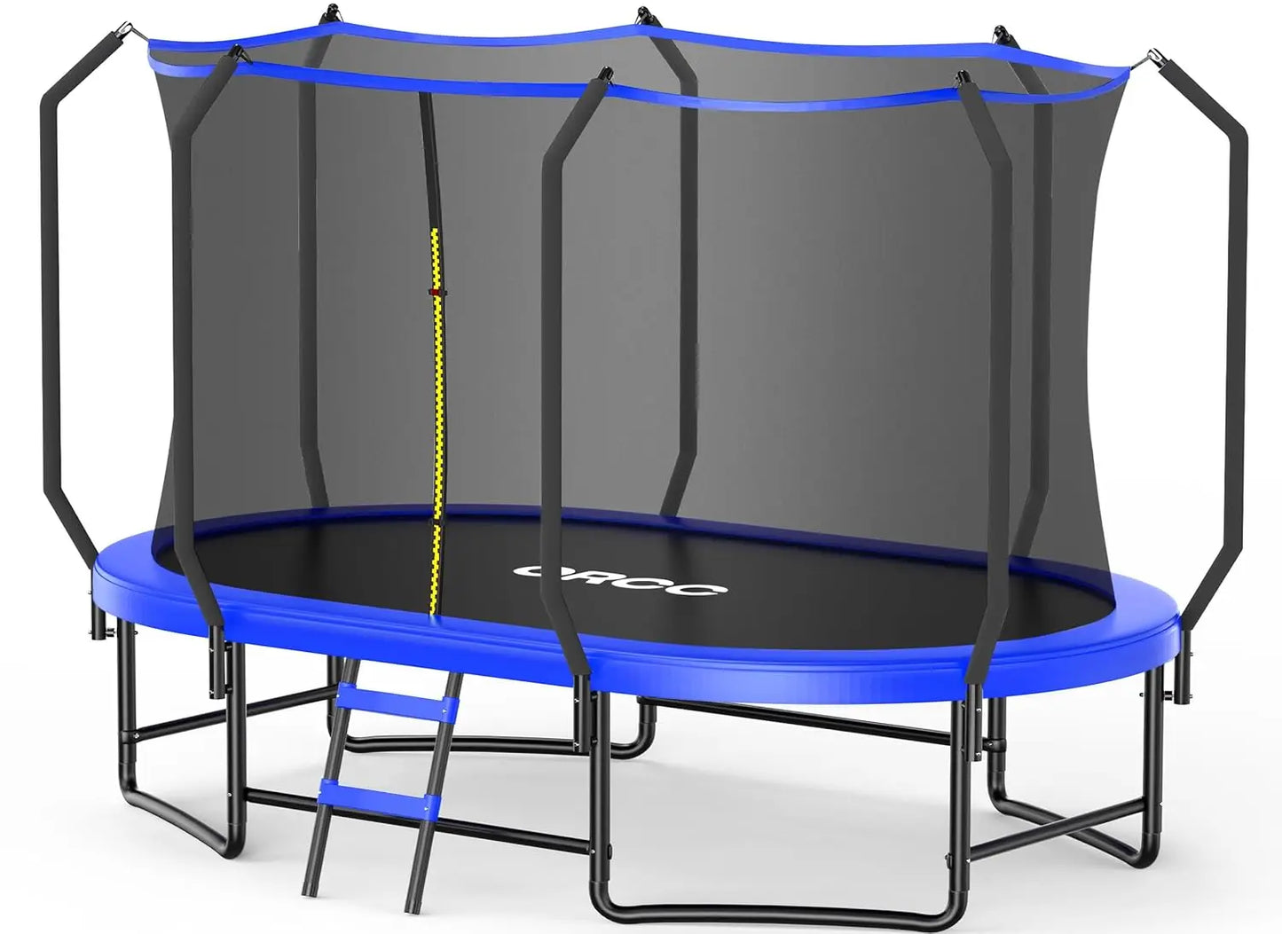 Oval Outdoor Trampoline with Safety Net - Recreational Gymnastics Trampoline for Kids, Heavy-Duty Galvanized Steel, Customized