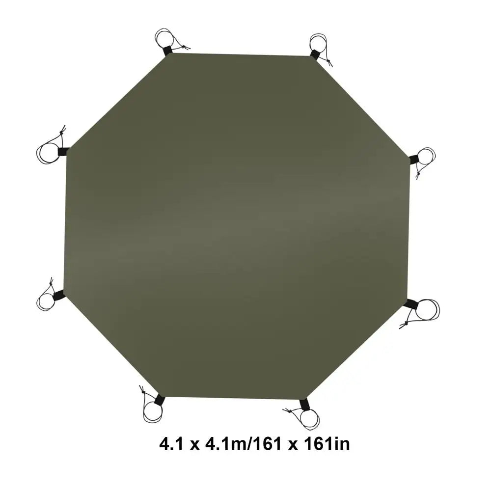 Ground Sheet Mat Waterproof Camping Tarp Octagonal Outdoor Waterproof Camping Tent Mat for Camping Picnics Playground Hiking