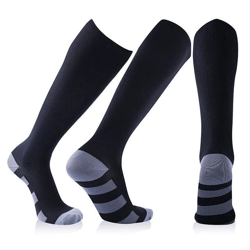 Running Men Women Compression Socks For Football Anti Fatigue Pain Relief 20-30 Mmhg Black Compression Socks Fit Sport Socks2026