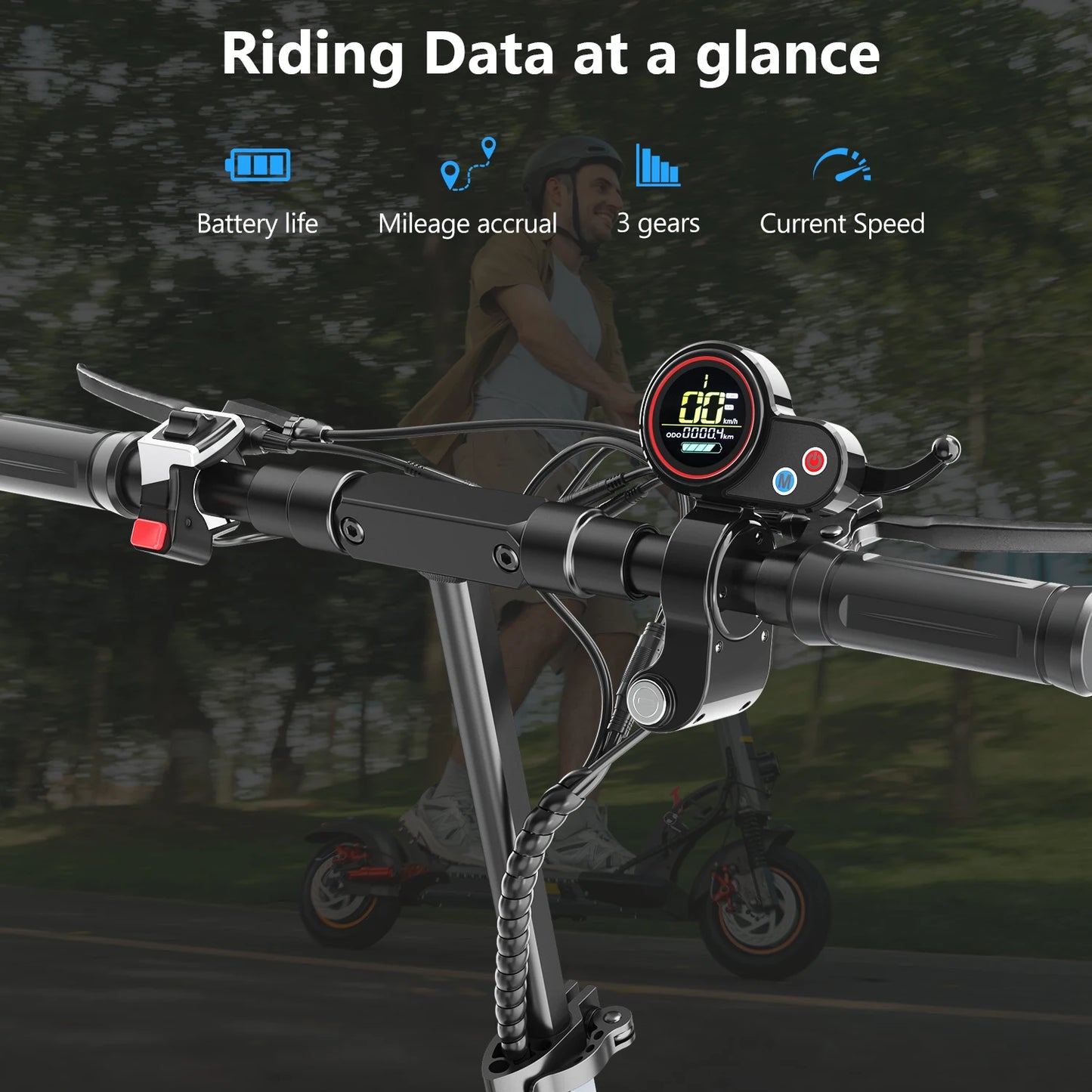 IENYRID A1 Foldable Electric Scooter 800W/48V/12.5 AH E-Scooter Max Speed 45KM Per Hour Max Range 20-30KM Adult City E-Scooter