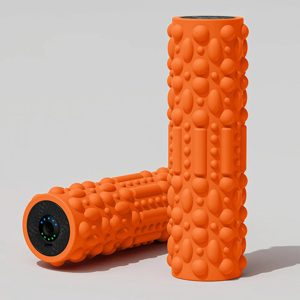 Electric Vibrating Foam Roller Massager For Yoga Pilates 5 Mode Rechargeable