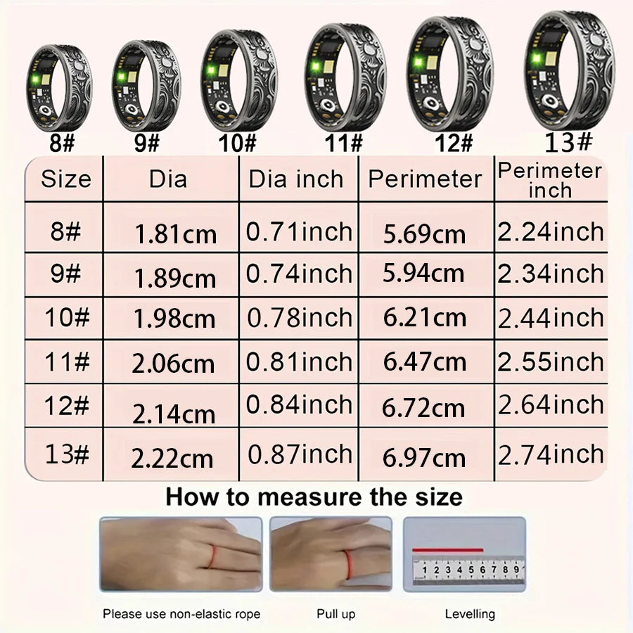 Meet the Smart Ring, your discreet fitness coach worn on your finger, delivering real-time insights, progress, and motivation wherever you go, every day.