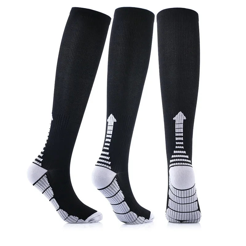Running Men Women Compression Socks For Football Anti Fatigue Pain Relief 20-30 Mmhg Black Compression Socks Fit Sport Socks2026