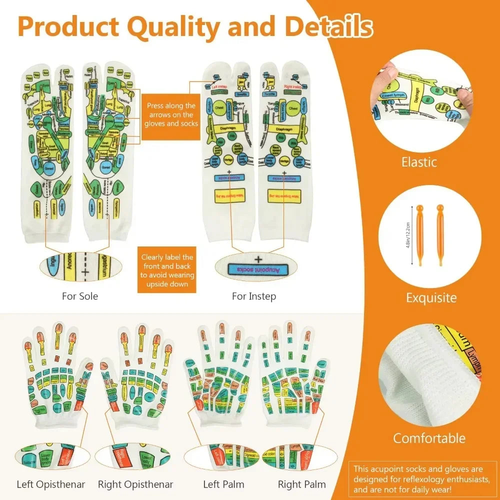 Relieve tired feet and restore daily energy with these acupressure reflexology socks designed to deliver spa-like relief from the moment you slip them on, perfect for recovery after long workdays or travel sessions.