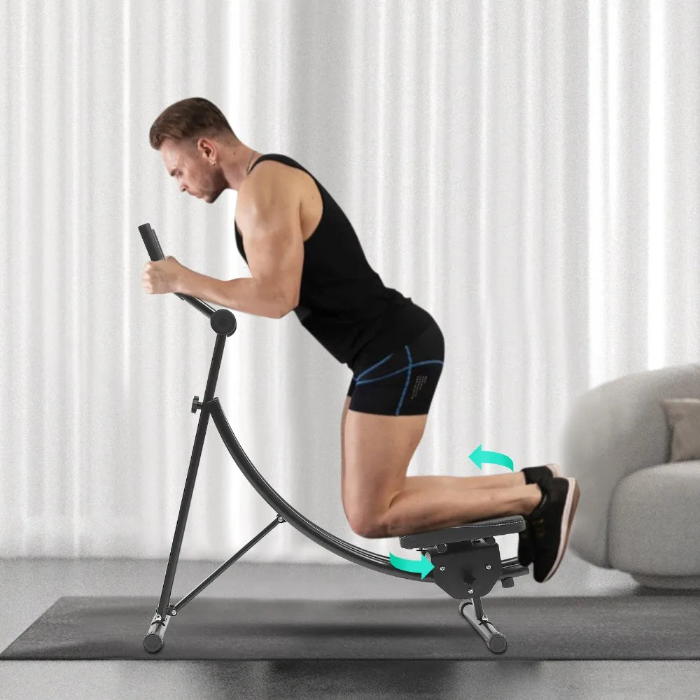 Ab Workout Equipment Ab Machine for Home Gym Foldable Core Abdominal Exercise Machine Adjustable Full Body Workout Equipment