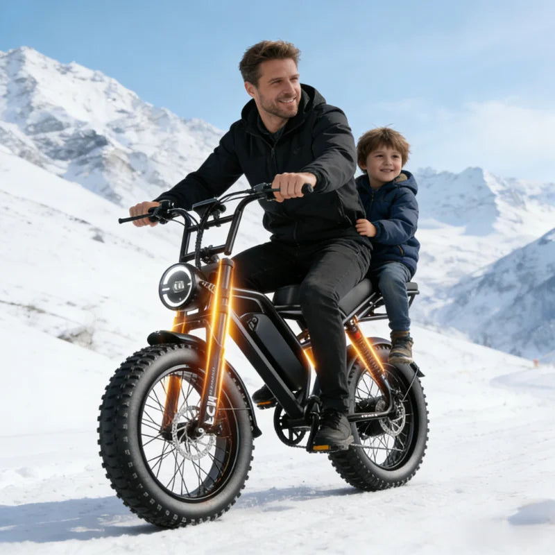 Cheap 14 20 inch Electric fat bike 1000w 2000w 30-50MPH 30-60Miles Adjustable front brake seat,For Cycling Electric Bicycle
