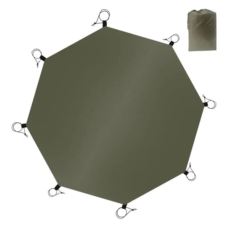 Ground Sheet Mat Waterproof Camping Tarp Octagonal Outdoor Waterproof Camping Tent Mat for Camping Picnics Playground Hiking