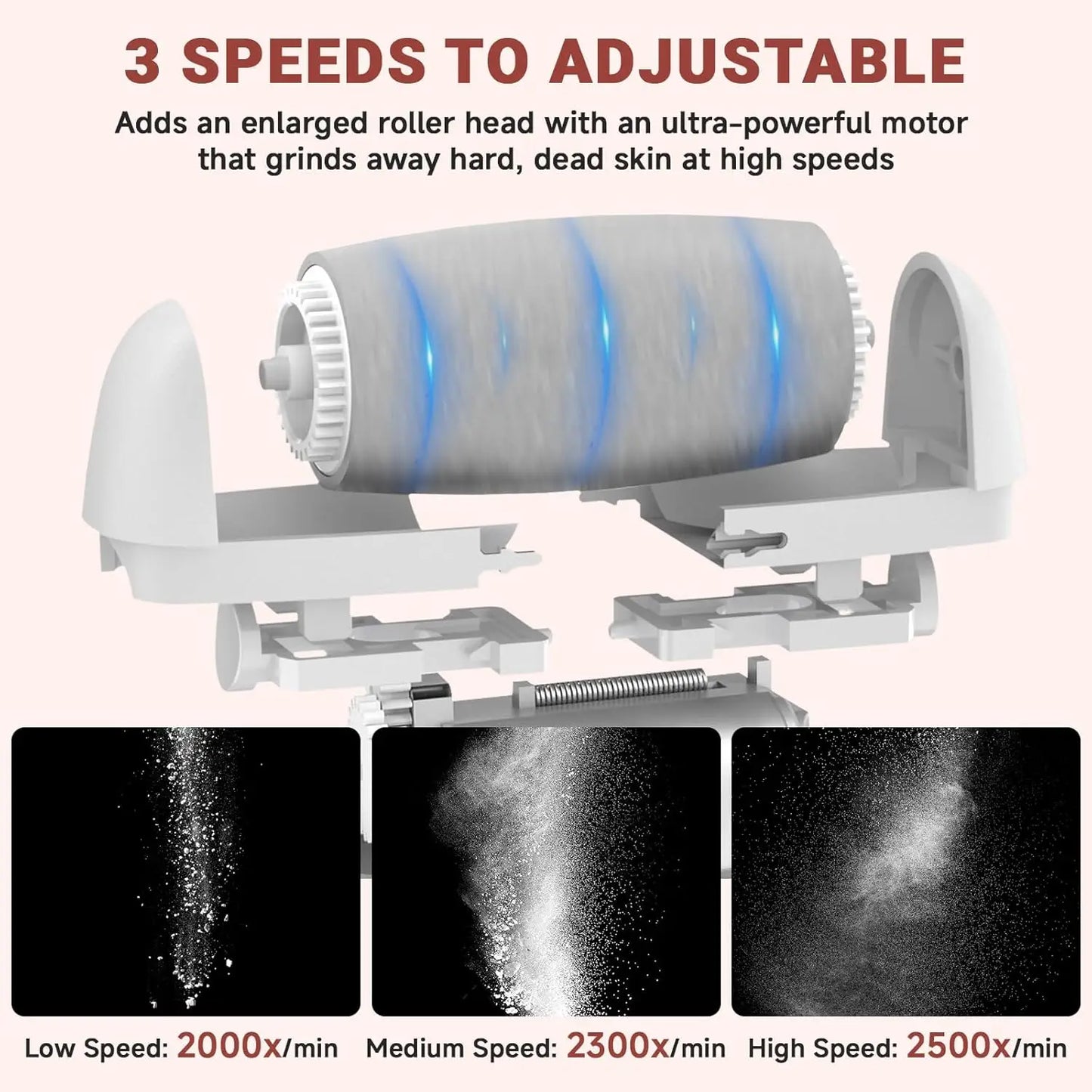 Upgraded Rechargeable Foot Callus Remover, 10 in 1 Pedicure Tools Foot Care Kit Pedi Feet Care for Dead, Dry Skin Ideal Gift