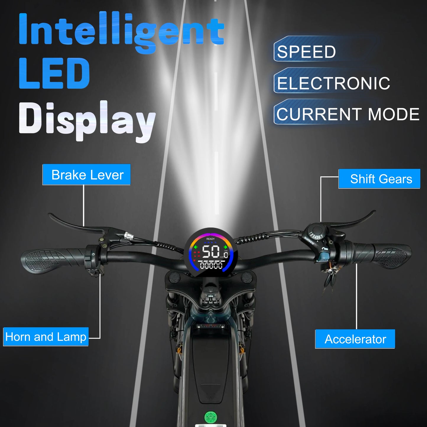 DEEPOWER S7Pro Off-Road Electric Bike for 1500W Motor 48V 60AH LG Battery with Adults Mountain Ebike All-Terrain Motorcycle