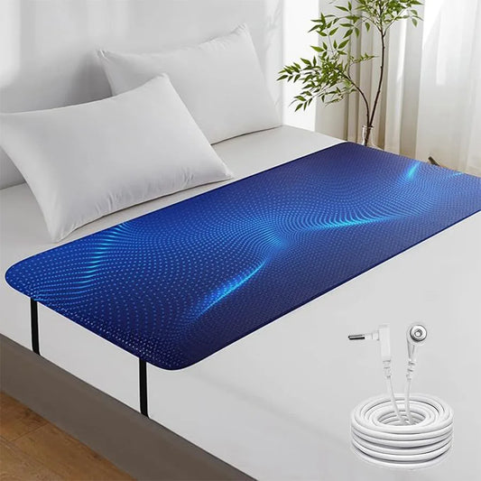 Bed grounding pad, grounding bed sheet, mattress and other multi-purpose pads, mattress with grounding wire