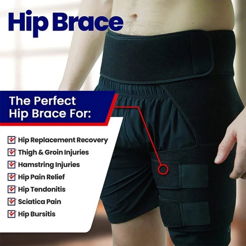 1Pc Sciatica Nerve Pain Relief Thigh Compression Brace for Hip Joints Arthritis Groin Wrap Brace Protector Belt Legwarmers New