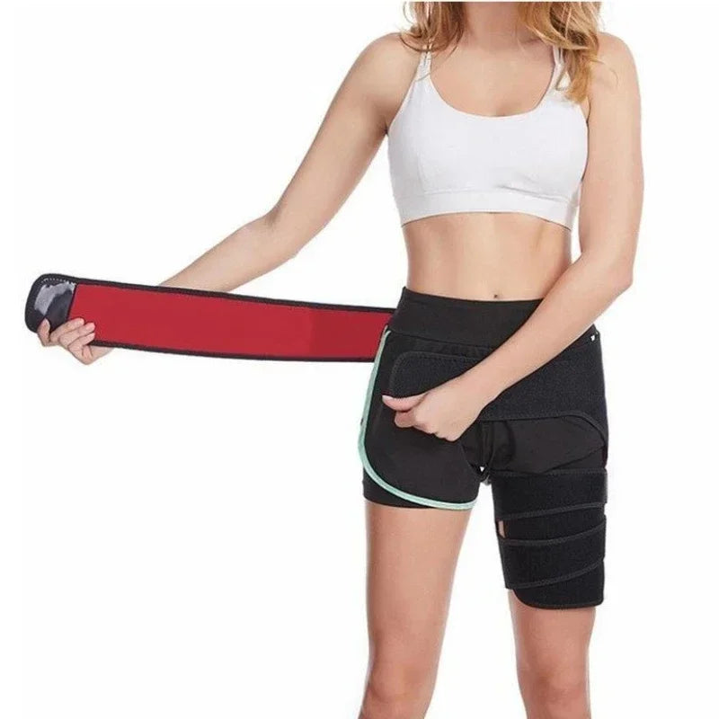 1Pc Sciatica Nerve Pain Relief Thigh Compression Brace for Hip Joints Arthritis Groin Wrap Brace Protector Belt Legwarmers New