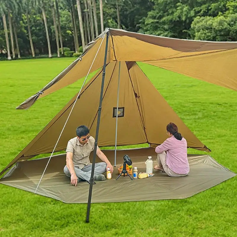 Ground Sheet Mat Waterproof Camping Tarp Octagonal Outdoor Waterproof Camping Tent Mat for Camping Picnics Playground Hiking