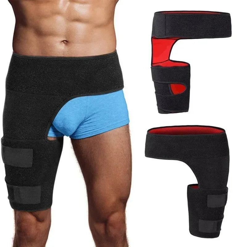 1Pc Sciatica Nerve Pain Relief Thigh Compression Brace for Hip Joints Arthritis Groin Wrap Brace Protector Belt Legwarmers New