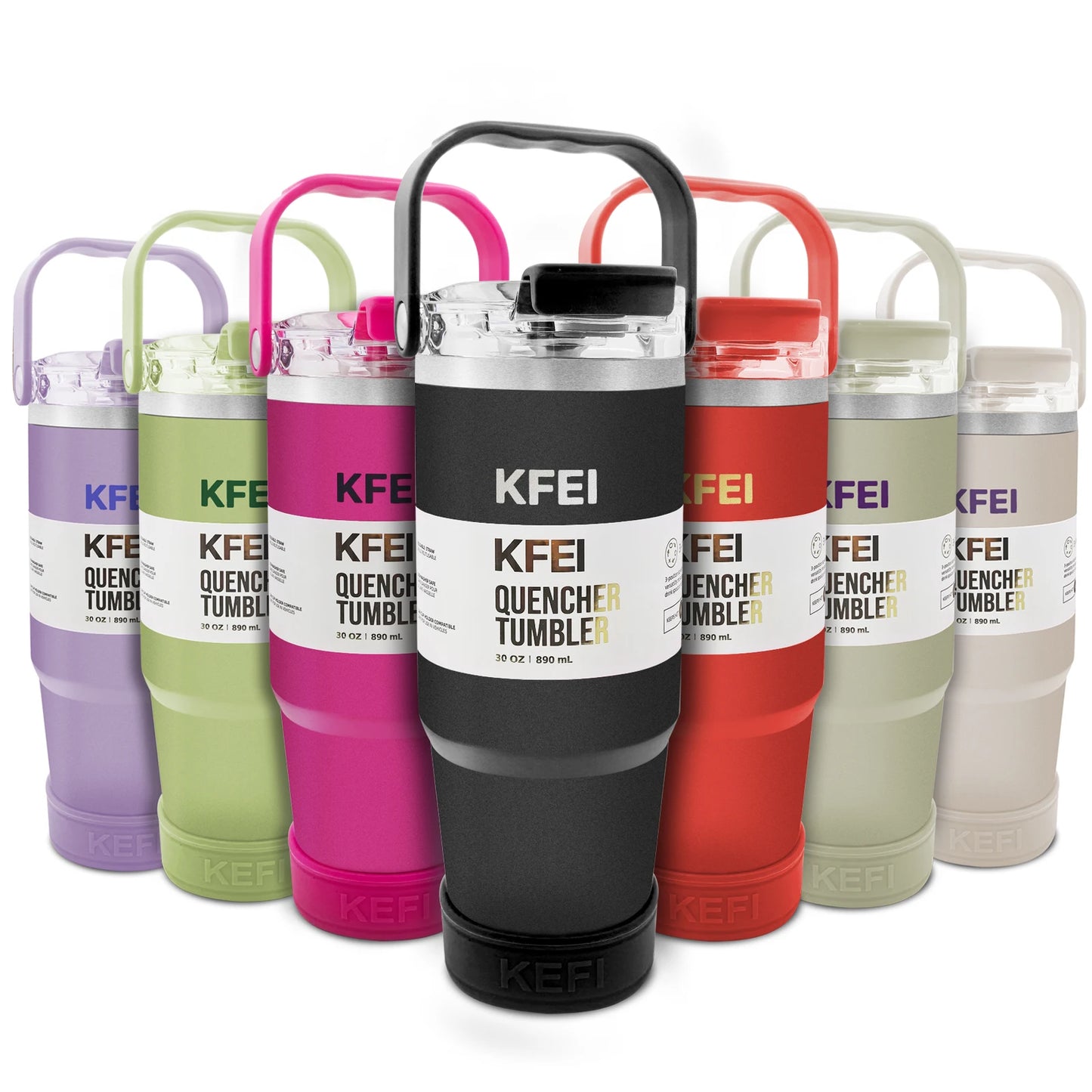1PCS 30oz Solid Color Double Wall Stainless Tumbler, with Lid And Straw, Keep Warm 12h And Ice 24h, Insulated, Outdoor Stainless