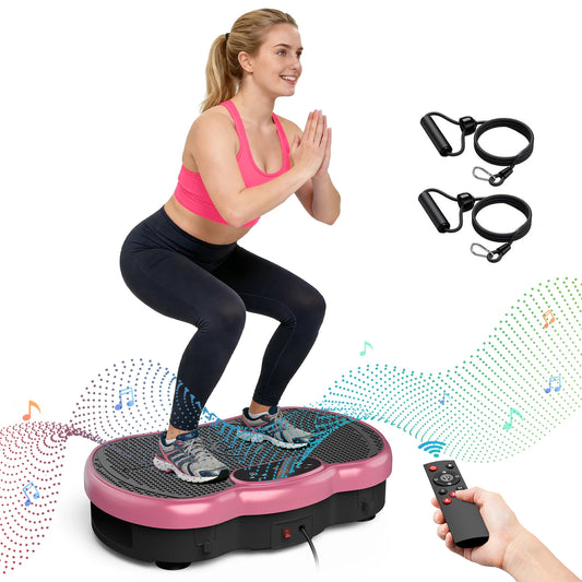 Calorie Tracking Vibration Plate Bluetooth 120 Levels Remote Control Full Body Workout Fitness Platform Home Gym Shaper Massager