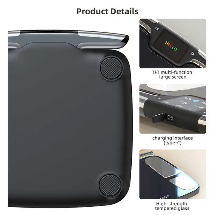 Digital Bathroom Scale for Body Weight, Body Fat, BMI 28 Measurements, Innovative 8-Electrode Smart Scales FSA&HSA Eligible