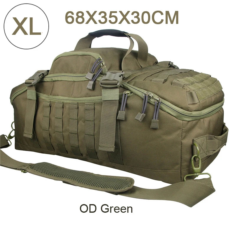 LQARMY 30L 50L 80L Outdoor Mountaineering Bag Molle Tactical Backpack Large Duffel Bag Hiking Camping Travel Bags