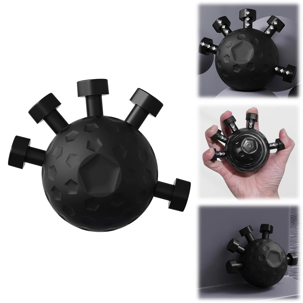 Hand Strength Exerciser Ergonomic Hand Ball Gripper Exerciser Anti Slip Finger Exerciser Trainer Rock Climbing Fitness Equipment